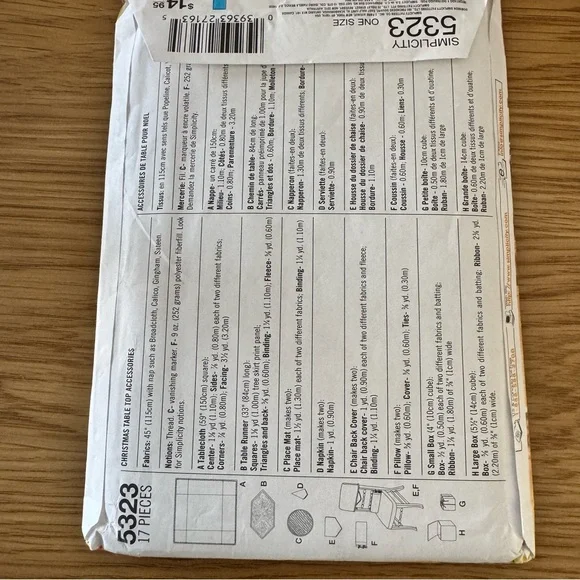 Simplicity Festive Table Setting Pattern - Picture 4 of 4